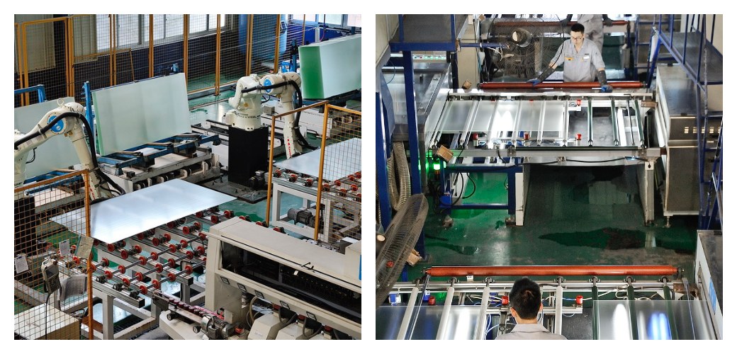Low Iron Tempered White Glass Production Line